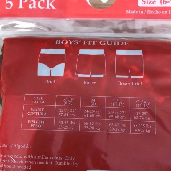 💥🆕Faded Glory Boy Boxers Briefs S 6/7🆕 - Picture 4 of 4